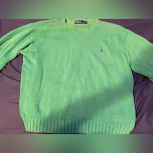 Green POLO Ralph Lauren Sweater, Size: XL